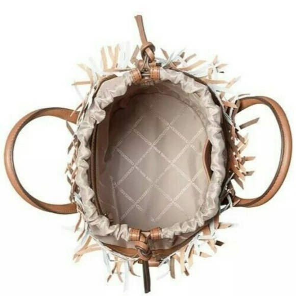 MICHAEL Michael Kors Marley Medium Leather Bucket Messenger Bag - Picture 3 of 7